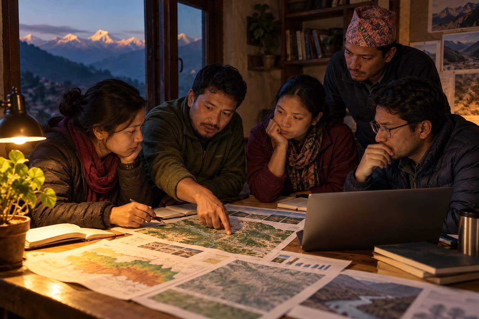 Research team at work